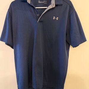 Under Armour Navy and Light Gray Men's Performance Polo